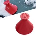 thumbnail image 4 of DQrwqpou Hielo Quitanieves Embudo Cono Descongelador Herramienta Limpieza Coche (rojo Alto), 4 of 9