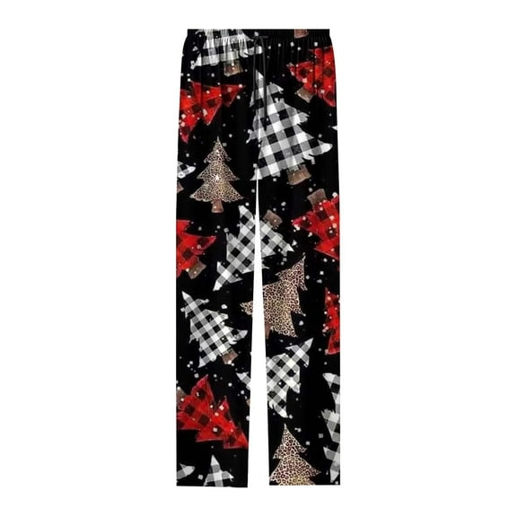 Christmas Season All-in-One Pants｜One Pair Does the Work of Three! Wear them out or lounge in them—say goodbye to boring holiday outfits,M,Black