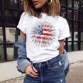 thumbnail image 2 of OAVQHLG3B 4th of July Outfits for Women American Flag T Shirt O-Neck Patriotic Shirts Print Short Sleeve Top T-Shirt Blouse, 2 of 8