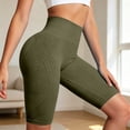 thumbnail image 5 of Kingdiese Womens Seamless Yoga Shorts Control High Waist Fitness Shorts Lifting Workout Bottoms Yoga Shorts Women Long, Size XXL, 5 of 8