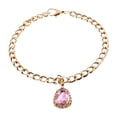 thumbnail image 1 of Gema Diamante de Imitación Bling Collar Diamante Mascota Cachorro Rosado Yuyangstore Collar de cachorro de gato, 1 of 7