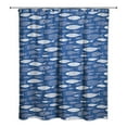 thumbnail image 2 of Creative Products Blue School Of Fish  71x74 Shower Curtain, 2 of 2
