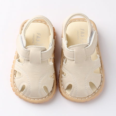 

TOWED22 Boys Sneakers Shoes Baby Boys Sandals Soft Walkers Sole Girls Roman Shoes First Baby Shoes Toddler Sneakers Boys Beige