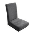 thumbnail image 1 of Fundas elásticas para sillas de comedor, fundas protectoras para sillas de comedor, fundas antideslizantes Gris oscuro, 1 of 9