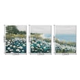 thumbnail image 2 of Set of 3 Riverside Meadow Blossoms Wall Art Floral Landscape Wall Decor Modern Framed Canvas Prints for Living Room, Bedroom, Office 12"x16", 2 of 8