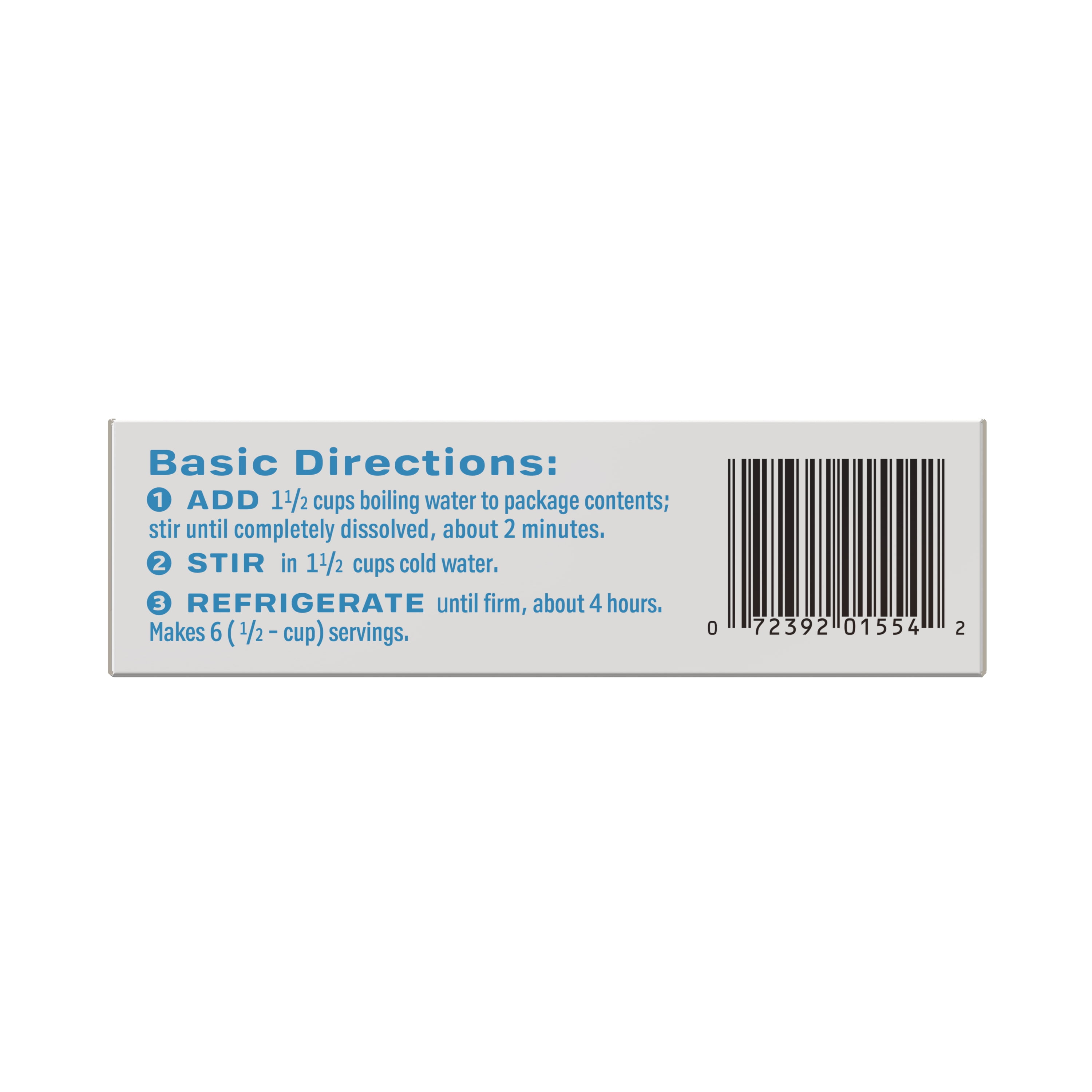 Sonic Ocean Water Gelatin Mix, 6 Servings, 3.94 oz Cardboard Box