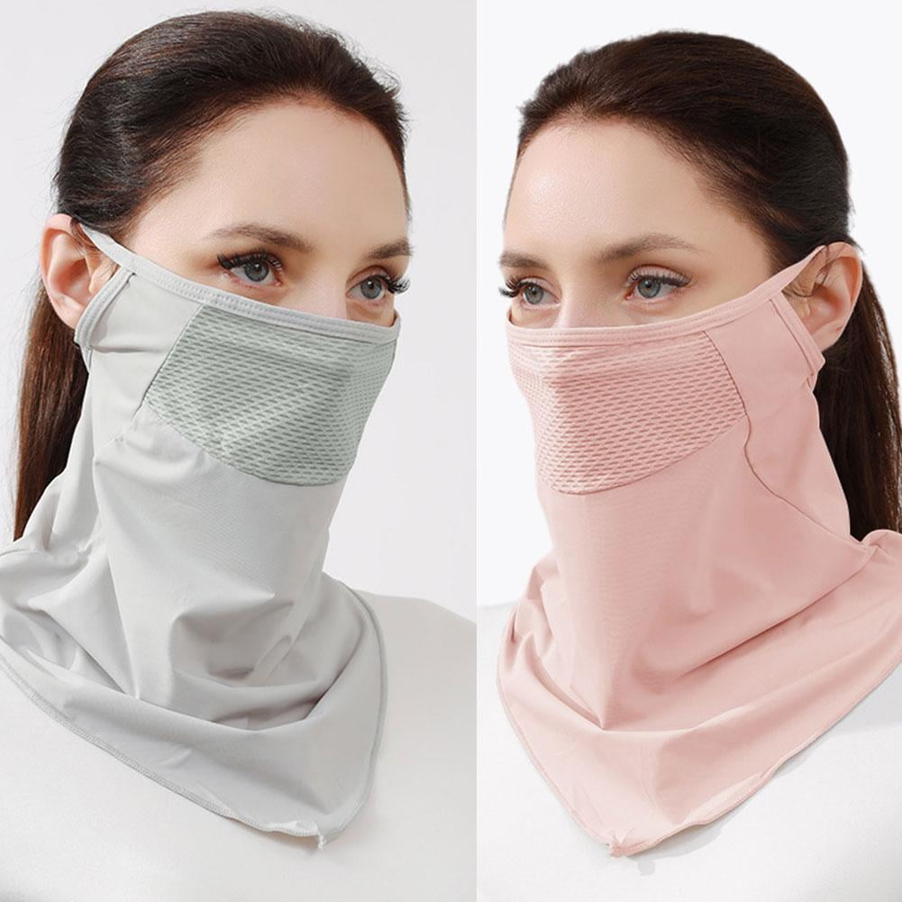 UV Protection Ice Silk Mask Neckline Mask Face Scarf Silk Mask Bib