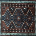 thumbnail image 1 of Ahgly Company Indoor Square Persian Light Blue Traditional Area Rugs, 4' Square, 1 of 4