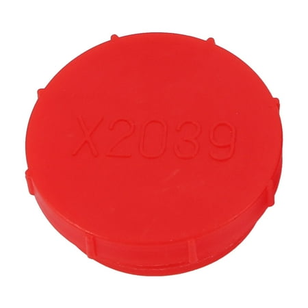 - M39 x 2.0mm PE External Threaded Tube Insert Cap Screw-in Cover Red