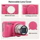 thumbnail image 5 of Funda de silicona para cámara Canon PowerShot SX740 BOVKE, color rosa, 5 of 7