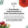 thumbnail image 5 of Pure Blends Orchid Hydrating Color Depositing Shampoo Brighten & Tone Color Faded Hair Semi Permanent Hair Dye Prevents Color Fade Extend Color Service on Color Treated Hair 33.8 Oz., 5 of 7