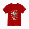 thumbnail image 4 of sdbrld Teen Girls Christmas Shirts for Kids Cute Short Sleeve Xmas Holiday Graphics Tee Tops Sizes 13-14 Years, 4 of 4