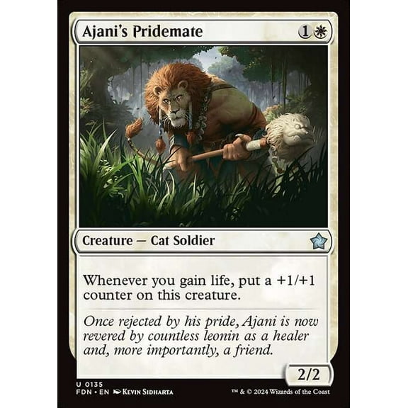 MtG Foundations Uncommon Ajani's Pridemate #135