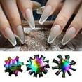 8 PC French Line Cutter Nails Tool Stainless Steel Nail Diy Easy Mould