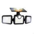 thumbnail image 1 of Lampara Solar Con 3 Cabezales Sensor De Movimiento 108 Leds, 1 of 5