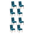 thumbnail image 1 of Inteprter 2 paquetes/lote de fundas ajustadas para sillas de comedor-textura de gama alta para bodas, elástica lavable a máquina Type9 NO9, 1 of 6