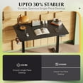 thumbnail image 4 of CZMDZH Whole Piece Standing Desk, 40 x 24 Inch Electric Standing Desk with Adjustable Height, 3-Preset Memory Sit Stand up Desk, One Piece Desktop Computer Desk for Home, Office (Black), 4 of 8