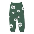 thumbnail image 1 of Pantalones deportivos holgados con cintura alta y cordón con estampado causal para mujer con bolsillos, 1 of 5