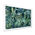 thumbnail image 2 of Designart 'Natural Green Leaves Exotic On Dark I' Tropical Framed Art Print, 2 of 4