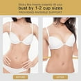 thumbnail image 4 of Snowy Thickened Silicone Triangle Sticky Bra Inserts for Women - Skin Color, M/B Size, Traceless Invisible Design with Nipple Covers & Orange Box Packaging, 140g Enhancing Lingerie Accessory, 4 of 6