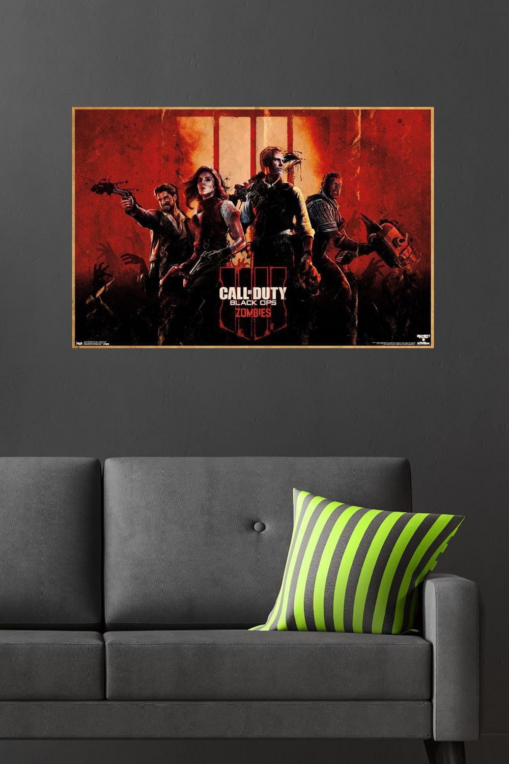 Call of Duty: Black Ops 4 - Zombie Key Art Wall Poster, 22.375" x 34"