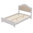 thumbnail image 4 of Euroco 3 Pieces Bedroom Furniture Set, Queen Size Platform Bed with 2 Nightstands, Cream Grey, 4 of 10