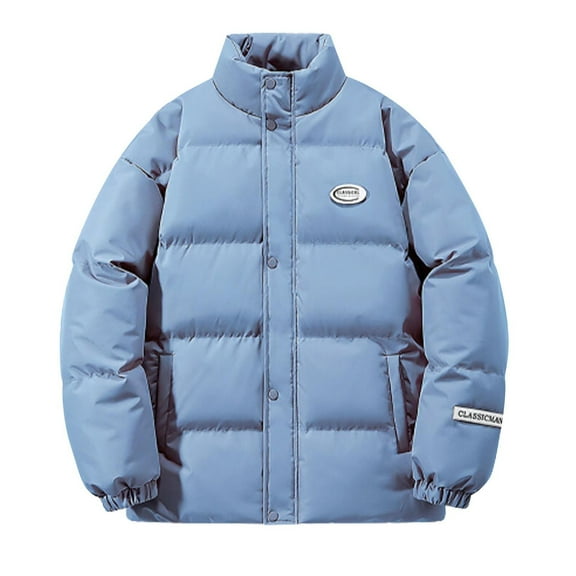 TIANZEN Winter Thermal Padded Coat Warm Lined Hooded Jacket Outerwear For Cold Weather Windproof Comfort Fit Men's down Coats for Winter Mens Wool Jackets And Coats