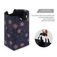 thumbnail image 3 of Yayeee Freestanding Laundry Hamper with Handle Collapsible Large Storage Basket for Clothes, Red and White Fireworks Pattern, 3 of 7