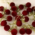 thumbnail image 5 of 24pcs 2cm Flocked Christmas Balls Ornaments Mini Christmas Balls Ornaments Christmas Tree Hanging Christmas Decorations, 5 of 8