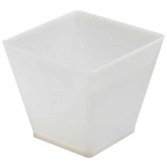 Fineline Settings 6411-WH Blanc 2 Oz. Minuscule Cube