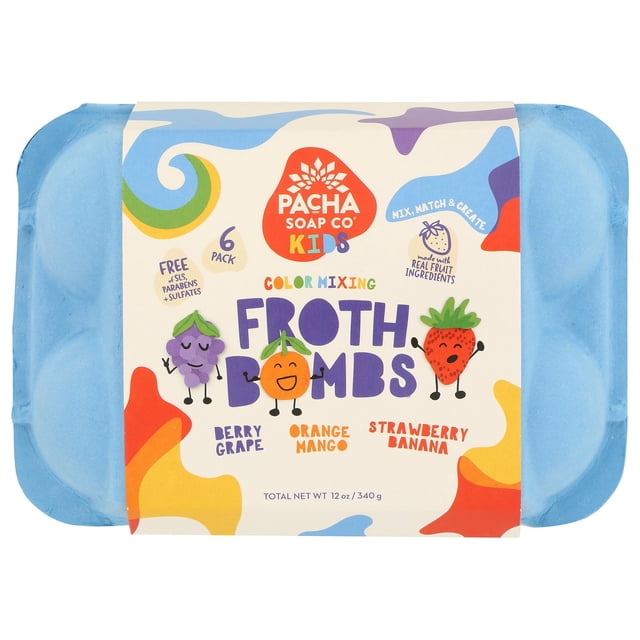 PACHA SOAP Bomba de espuma que cambia de color 6 unidades 12 OZ