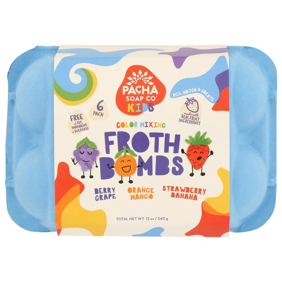 PACHA SOAP Bomba de espuma que cambia de color 6 unidades 12 OZ