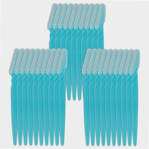 30 Pieces Eyebrow Razor Shaper Trimmer Shaver Facial Razor with Precision Cover for Women and Men