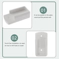 thumbnail image 4 of MasteelfCA Wall Mount Holder, Wall Mobile Rackwith Data Cable Receiving Hole, Punch- Free Wall Mounted Storage Box for Storage Cellphone Remote ( White ), 4 of 8