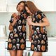 thumbnail image 4 of Balery Different Breeds Of Dogs Camisón de manga corta con cuello redondo para mujer, cómodo y elegante., 4 of 6