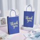 thumbnail image 4 of Bolsas de regalo DjinnGlory Thank You Paper, color azul marino, 9 x 14 x 8 cm, 100 unidades, 4 of 8