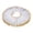 Gold White, variant on Neck Ruff Elizabethan Collar Ruffled Collar Detachable Fabric Accessory for Theater Costume Prop Parties