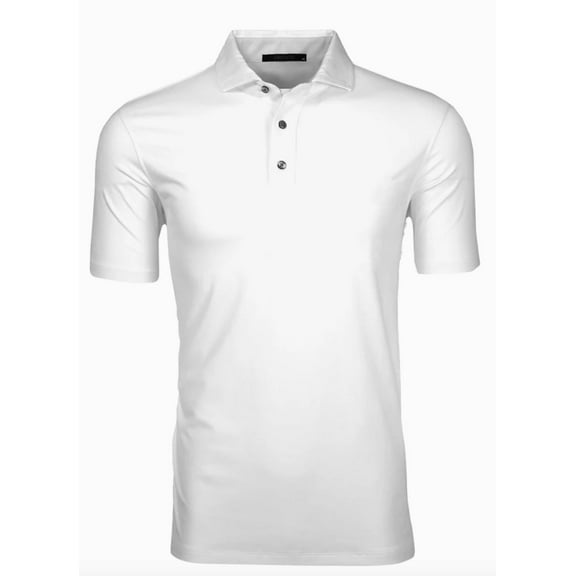 Greyson Men's Omaha Polo Golf Shirt Arctic White (MCLSCK10-100) Medium