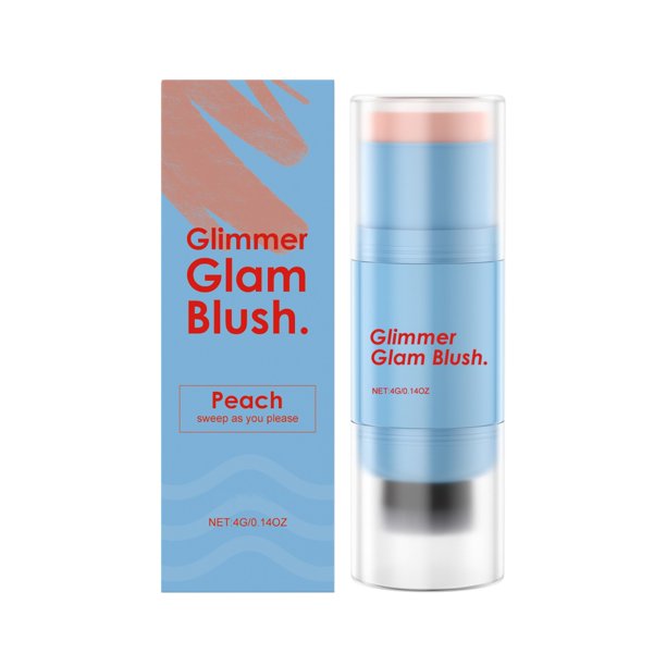Fiudx Artículos en oferta con ofertas flash Barra de reparación de doble cabezal para ojos con maquillaje, colorete alto brillo, 4g