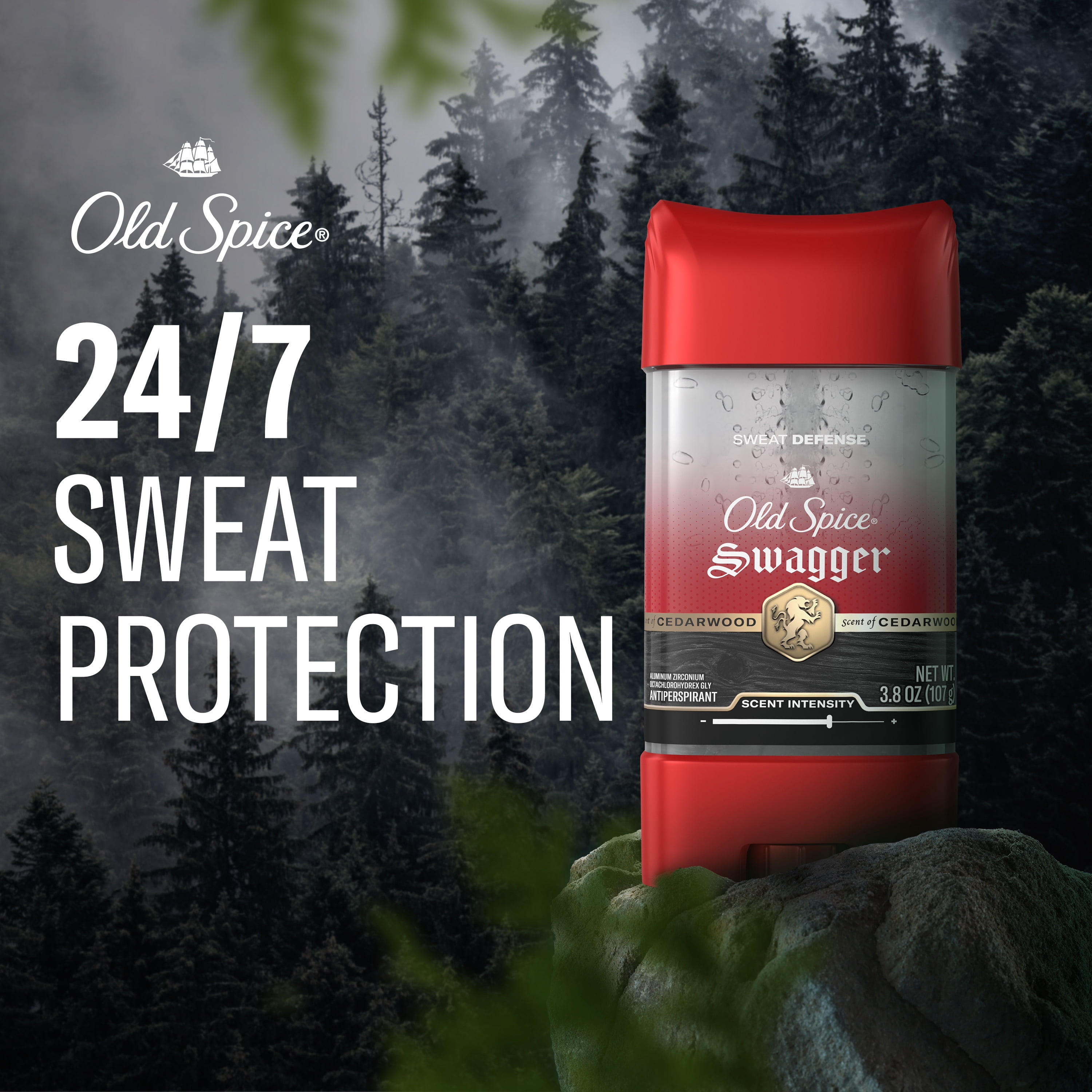 Old Spice Red Zone Swagger Scent Clear Gel Antiperspirant Deodorant for Men, 3.8 oz