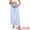 Blue Stripe, variant on DARING DIVA Women's Wide Leg Maternity Pants Over Belly Elastic Waist S Pink Stripe