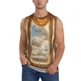 thumbnail image 1 of Fotbe Golden Drapes Pillars Clouds Men's Camiseta sin Mangas Estampada para Hombres, Playera Casual para Gimnasio, Entrenamiento, Playa-X-Large, 1 of 7