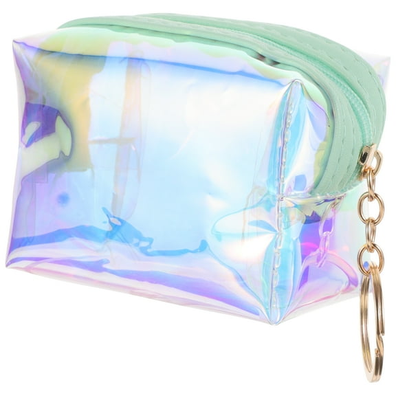 Tiny Pouch Wallet Keychain Clear Coin Purse Change for Coins Student