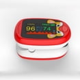 thumbnail image 2 of RV Oxímetro de pulso de la yema del dedo de los niños Oled pediátricos rojos Monitor de oxígeno en sangre Spo2 brillar Electrónica, 2 of 4