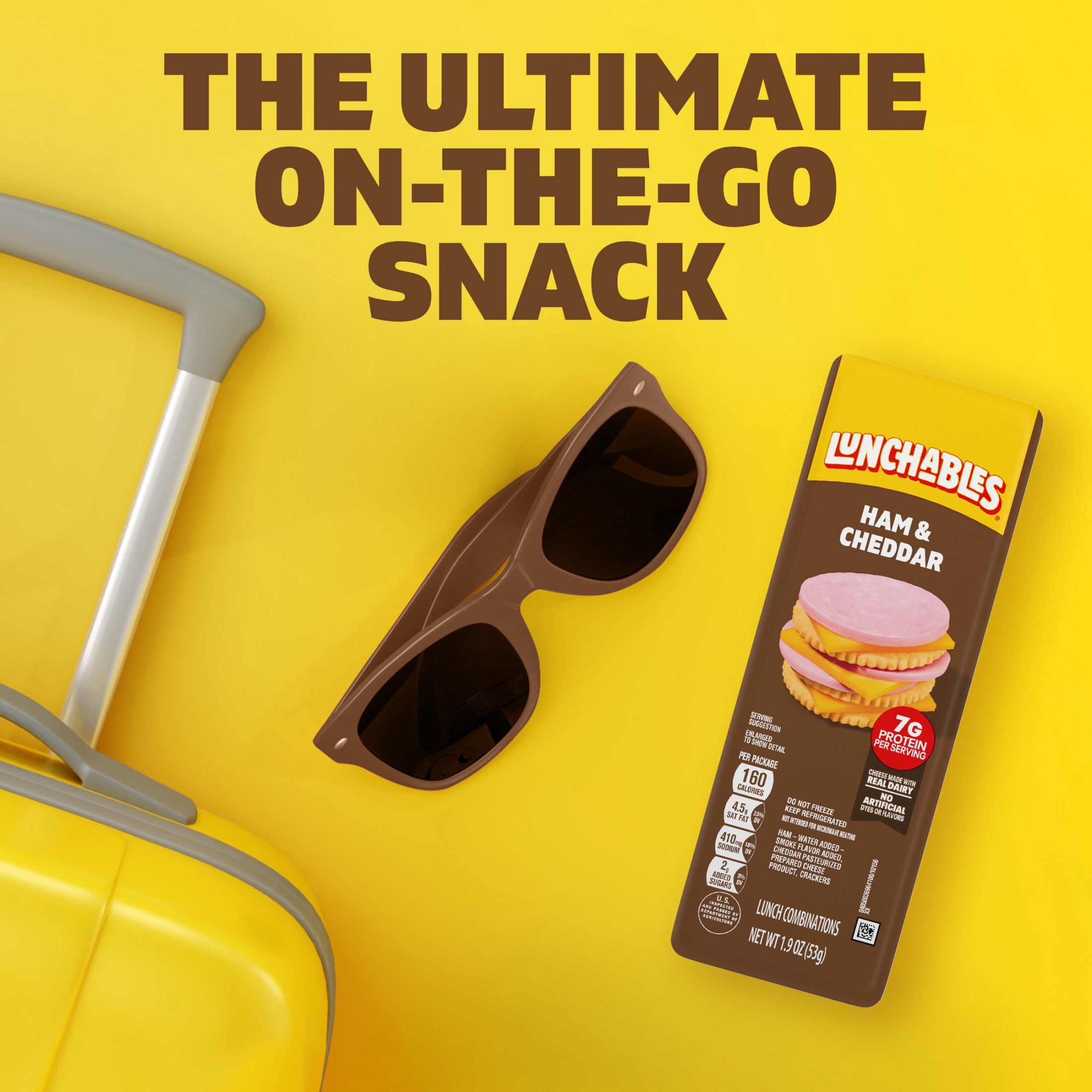 Lunchables Ham & Cheddar Value Pack, 1.9 oz Pack