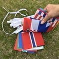 thumbnail image 1 of Guirnalda de banderas de 42 países del mundo, 14x21cm, NUEVA, para la Copa de Fútbol 2026, Decoración de eventos,42 Countries Flag, 1 of 6