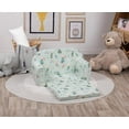 thumbnail image 2 of Delsit Toddler Couch & Kids Sofa - Skater Bear, Cotton Fabric, 30"W x 14"D x 17"H, Machine Washable Slipcover, 2 of 5