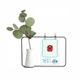 thumbnail image 1 of Chinese Red Éducation Promotion Drapeau Transparent Verre Suspendu Vases Décoration Bouteille, 1 of 2