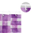 thumbnail image 5 of Yayeee Shower Curtain with Hooks 72"x72" Waterproof Fabric Bathroom Hanging Decor, Purple and White Pattern, 5 of 5