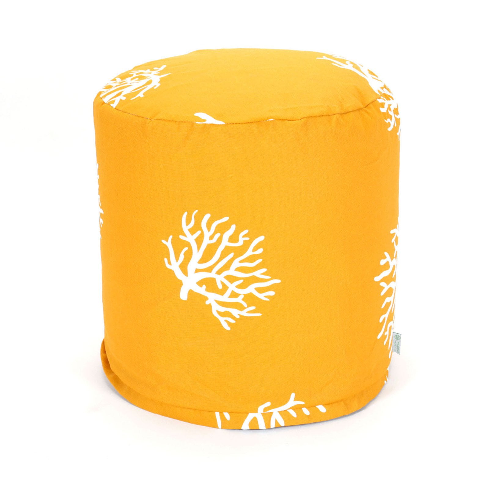 Majestic Home Goods 16 in. Round Outdoor Pouf